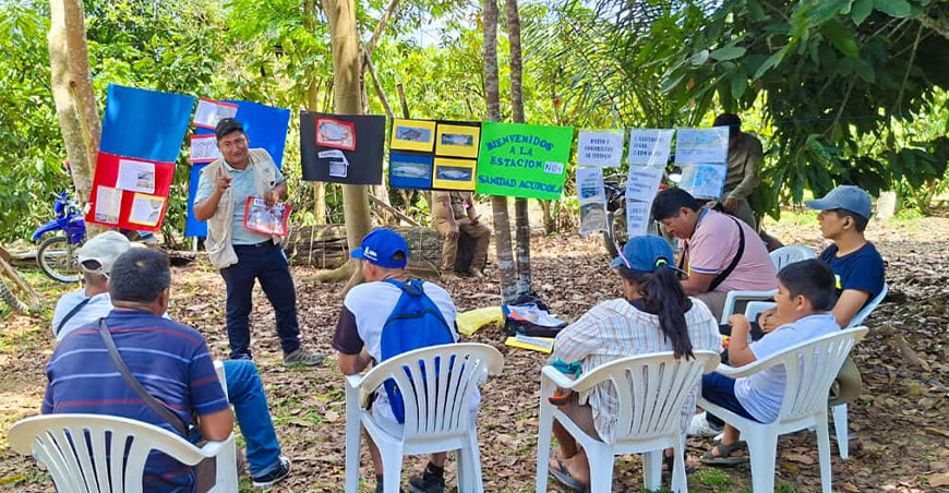 Devida organizó “Día de Campo” para fortalecer capacidades de acuicultores y apicultores en Junín