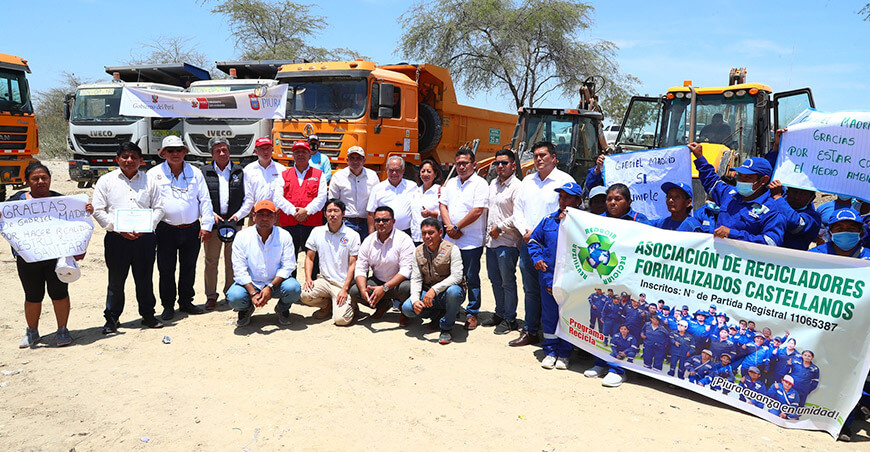 Inician construcción de relleno sanitario y plantas de valorización de residuos Piura Minam Perú