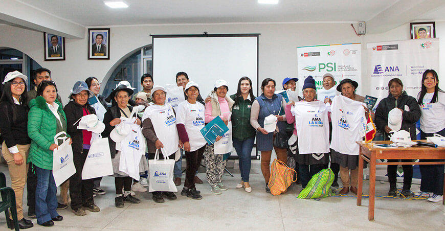 Mujeres usuarias del agua fortalecen sus capacidades en gestión y cultura hídrica en el valle del Mantaro Junín Perú