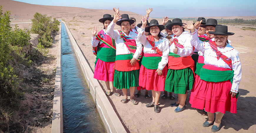 Nuevo canal de riego abastecerá agua para 570 hectáreas en el Pedregal Inclán Tacna Perú