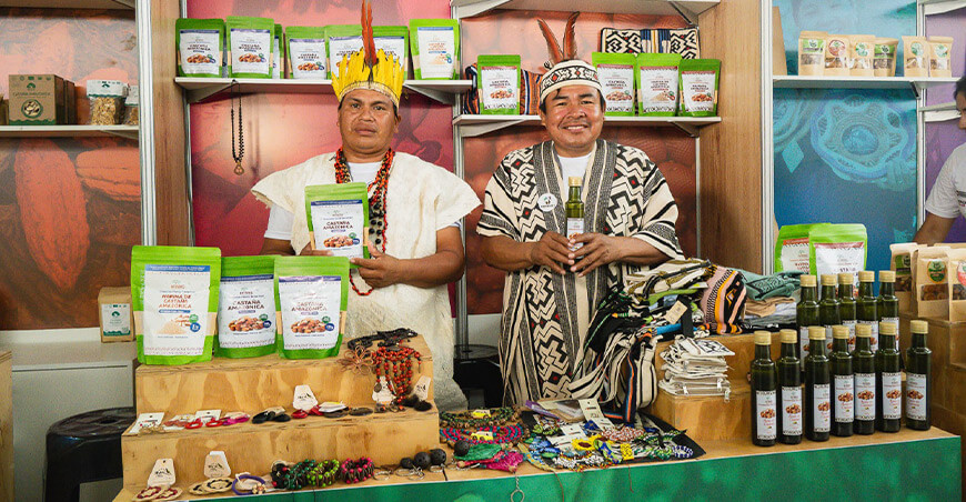 Productos sostenibles de 14 comunidades amazónicas destacan en ExpoAmazónica