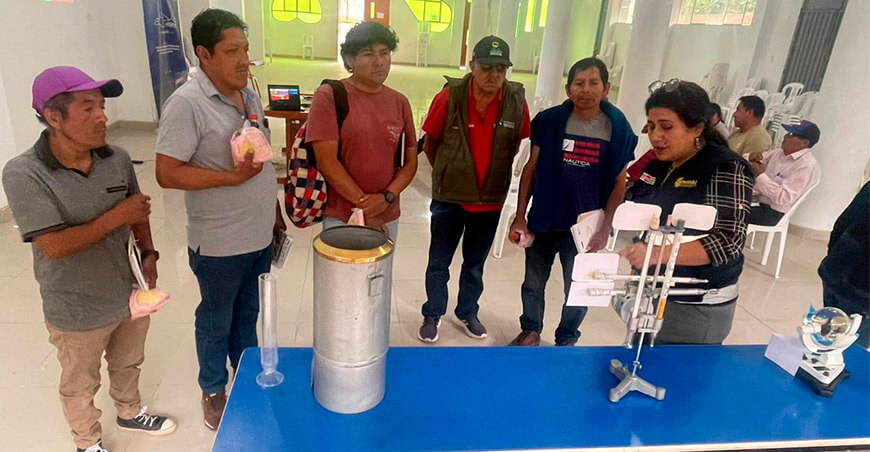 Fortalecen capacidades de productores para el manejo de información agroclimática en la cuenca del río Rímac