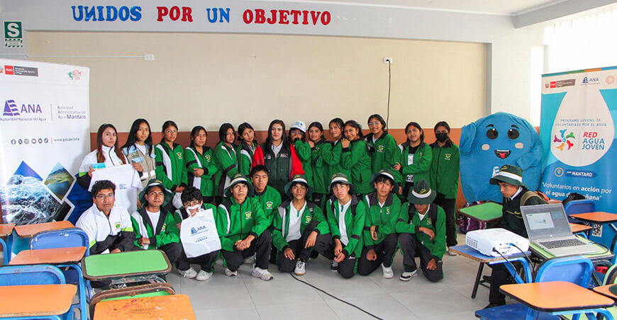 Estudiantes aprenden a reducir la huella hídrica en campaña de sensibilización sobre cultura del agua Junín ANA Perú