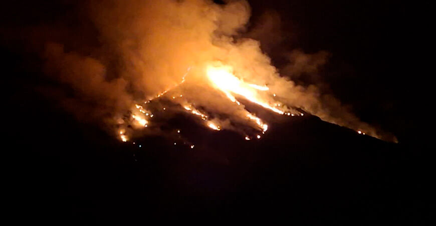 Áncash: Sernanp y guías de montaña logran liquidar incendio forestal en el sector Llaca del Parque Nacional Huascarán