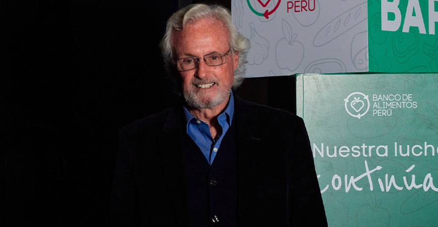Leslie Pierce, presidente del directorio del Banco de Alimentos Perú.