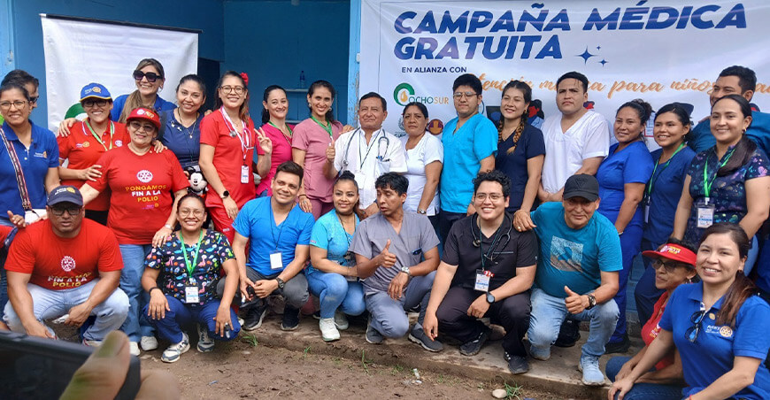 Ucayali: Ocho Sur, Rotary Club y Diresa llevan campaña médica al caserío Roca Fuerte