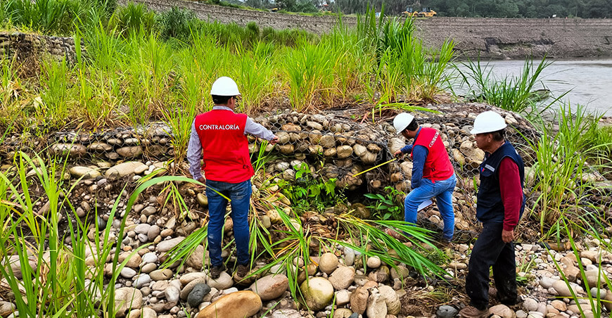 Contraloría detectó pagos por servicios no ejecutados y con deficiencias en obra de defensa ribereña del río Tónchima San Martín Perú