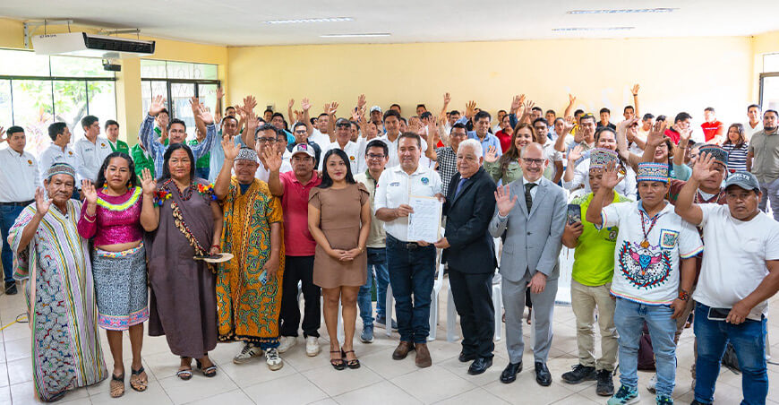 Inician la georreferenciación territorial de nueve comunidades nativas Ucayali Devida Perú