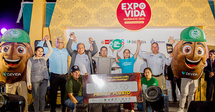 Café  Geisha de Dalila Díaz Gamarra, productora del distrito de Cholón  logró mejor precio en la Subasta Nacional de Cafés Especiales del Alto Huallaga de Huánuco Devida Perú