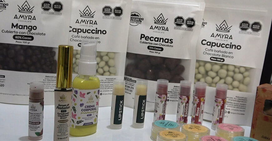 la empresa Amyra Chocolatedesarrolla innovadora línea de productos cosméticos derivados del cacao Pasco Perú