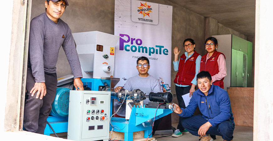 Impulsan acuicultura sostenible con nueva máquina extrusora para productores de trucha Arequipa