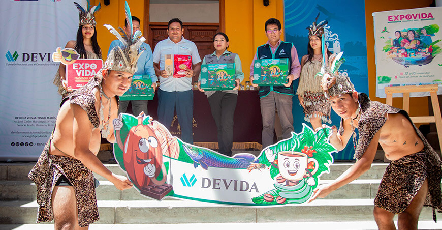 Expovida Huánuco café, cacao y la diversificación productiva del Alto Huallaga Devida Perú
