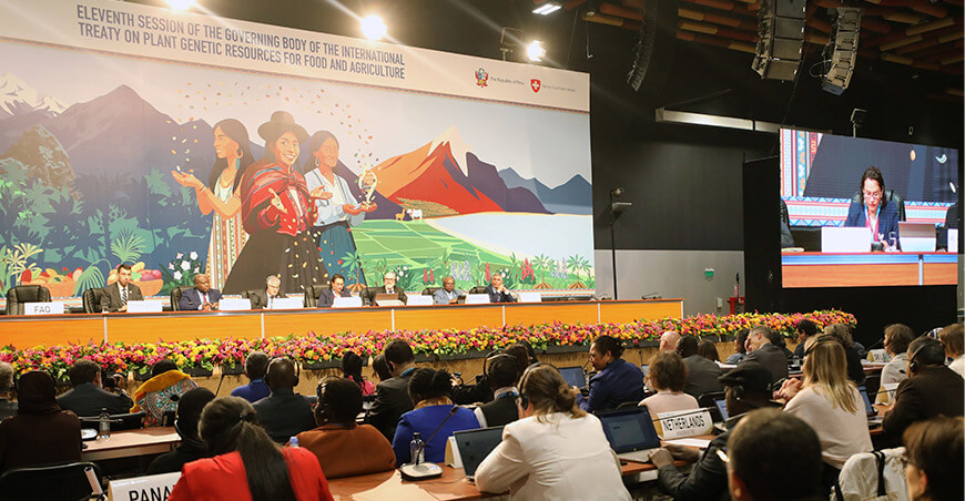 Undécima Reunión del Órgano Rector del Tratado Internacional sobre los Recursos Fitogenéticos para la Alimentación y la Agricultura TIRFAA FAO en Perú