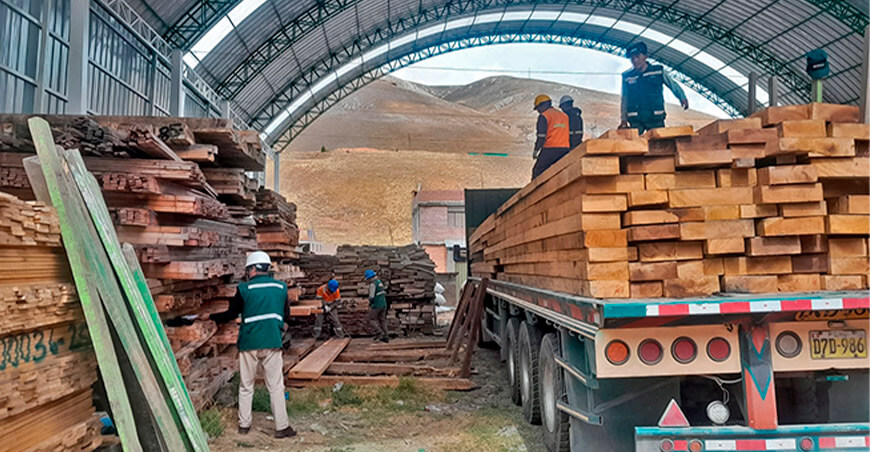 Serfor decomisó madera sin origen legal en puesto de control de La Oroya Junín Perú