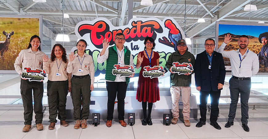 Aeropuerto Jorge Chávez se convierte en vitrina de la biodiversidad peruana con la muestra “Conecta con la Naturaleza”