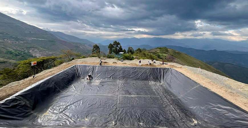 Reservorio “La Cebada” asegurará el agua para riego de 35 familias productoras de Andurco Piura Perú