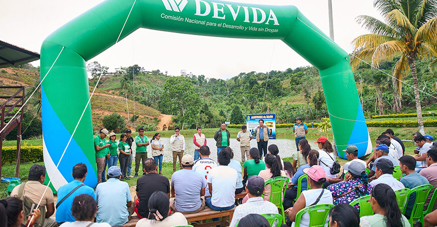 Devida fortaleció capacidades de piscicultores con jornada técnica en el Vraem