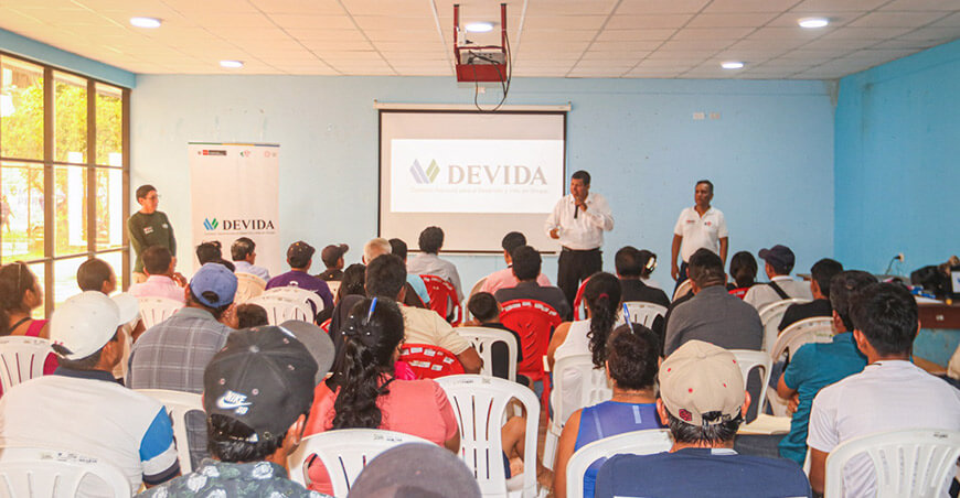 Devida fortaleció el liderazgo comunal de más de 40 autoridades y líderes de la Triple Frontera Loreto Perú