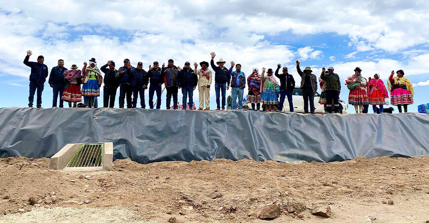 Fortalecen la seguridad hídrica con nuevos diques en San Juan de Tarucani Arequipa Fortalecen la seguridad hídrica con nuevos diques en San Juan de Tarucani Perú