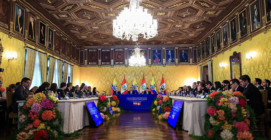 En el marco del Encuentro Presidencial y el XVI Gabinete Binacional Perú–Ecuador