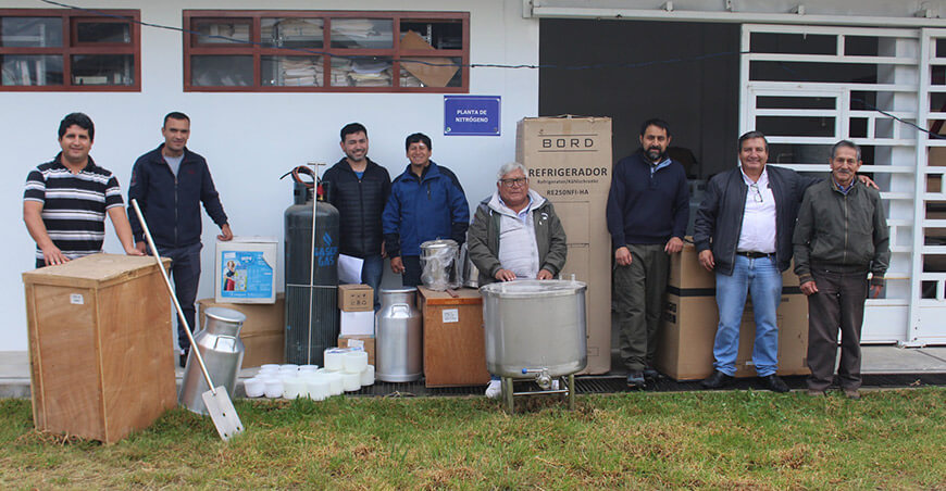 Entregaron módulo de derivados lácteos a asociación de Celendín Cajamarca Perú