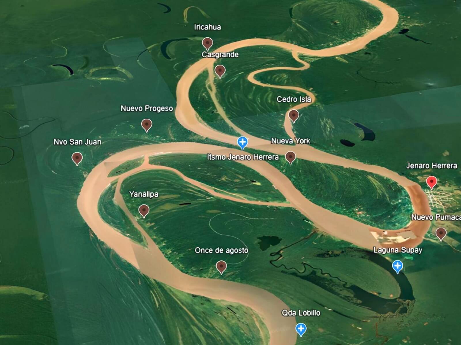 Río Ucayali modificó su cauce en Jenaro Herrera y afectó bosques, cultivos e infraestructura IIAP Perú