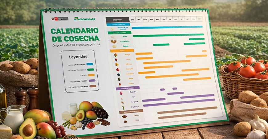 Midagri presenta calendario de cosecha de 17 productos claves para la planificación comercial