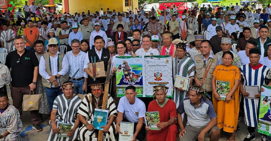 la georreferenciación de comunidades nativas Midagri Perú