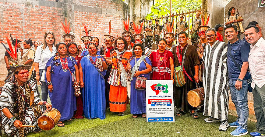 Midagri entregó instrumentos de georreferenciación a 40 comunidades nativas de Junín