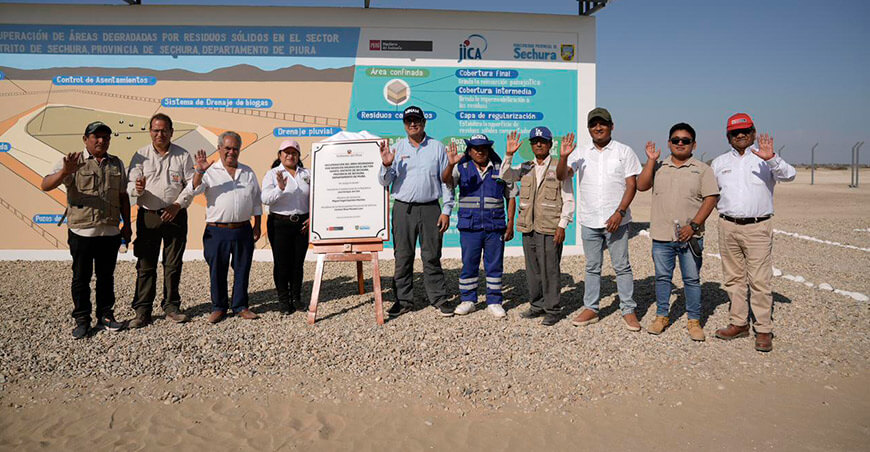 Minam recuperó áreas contaminadas por residuos en beneficio de más de 75 000 habitantes Piura Perú