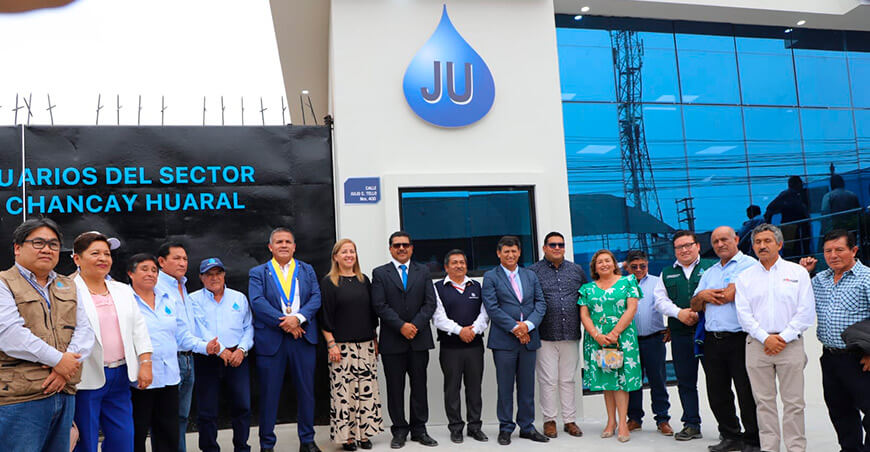 Nueva sede institucional de la Junta de Usuarios del Sector Hidráulico Chancay-Huaral refuerza gestión del agua