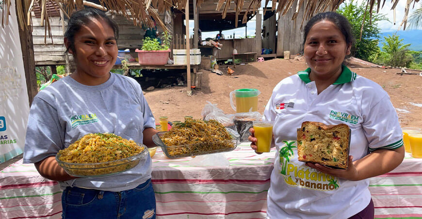 productores de plátanos Junín Provraem Perú