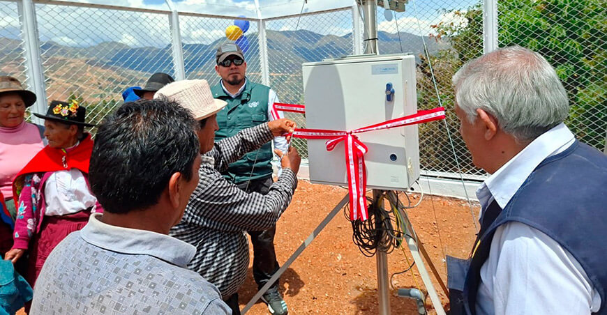 Senamhi instaló Plataforma de Gestión Agroclimática en San Rafael Huánuco Perú
