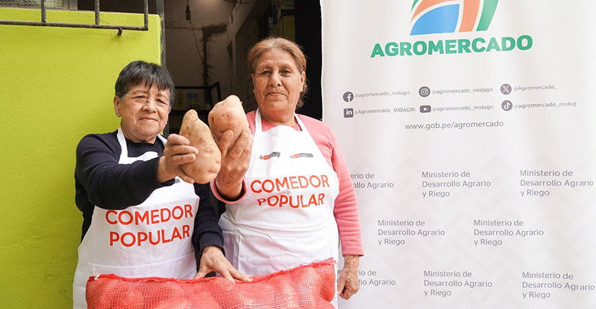 Estrategia comercial abrirá el mercado de comedores populares de Lima a productores organizados Agromercado Midagri Perú