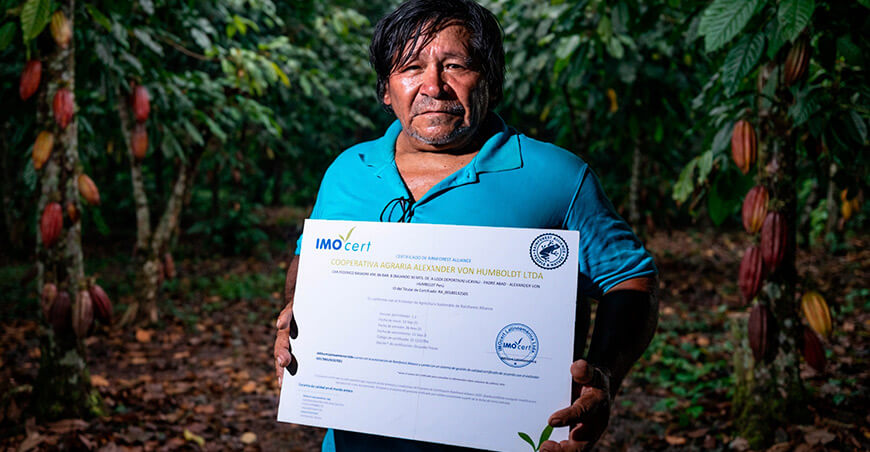 Cooperativa Agraria Alexander von Humboldt obtuvo certificación Rainforest Alliance