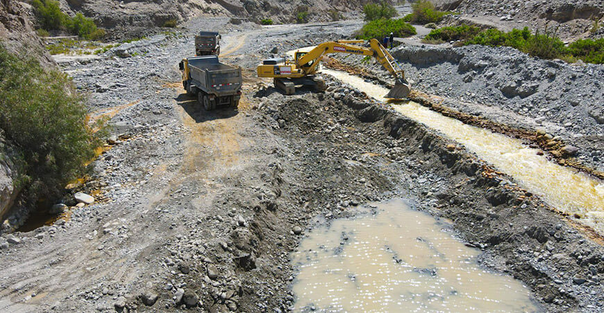 Realizarán descolmatación y retiro de sedimentos en las bocatomas de Challata y Chuschuco Pachía Tacna Perú