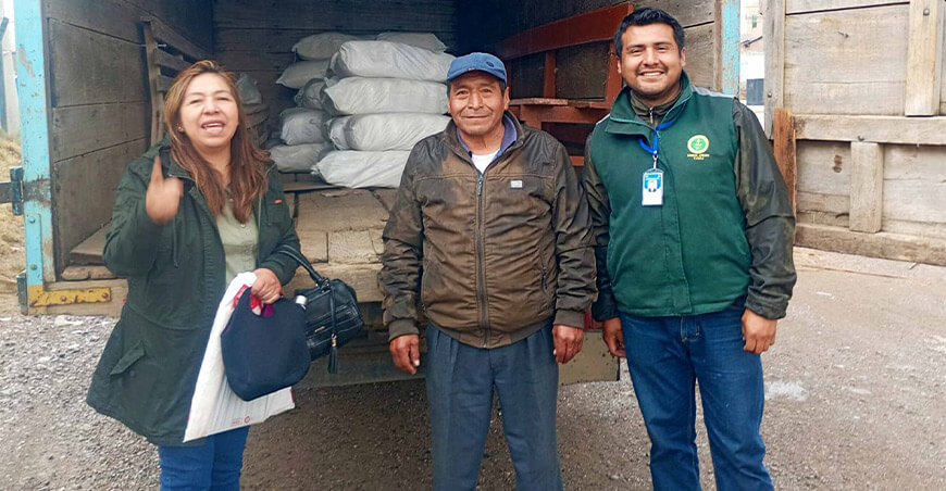 Donación de bienes decomisados fortalece la alimentación de vacunos en Santa Rosa de Sacco Junín
