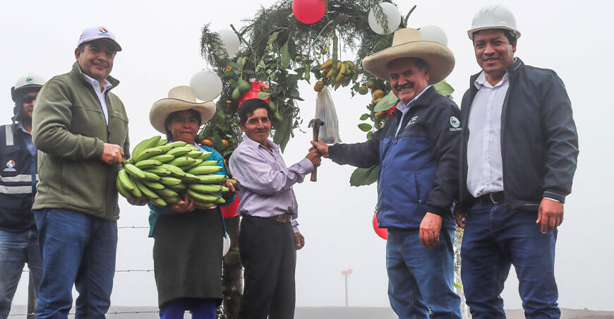 Distrito de San Luis fortalece su agro con la inauguración de 400 reservorios Cajamarca Perú
