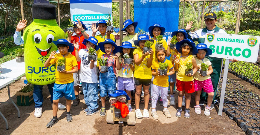 Municipalidad de Surco ofrece talleres gratuitos de jardinería y compostaje para niños durante las vacaciones Lima Perú