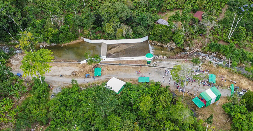 Inauguran sistema de riego que beneficiará a productores del centro poblado Camote Huánuco Midagri Perú