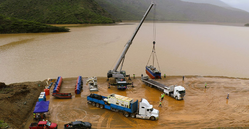 Alistan inicio del proceso de eliminación de sedimentos en el embalse Limón Lambayeque Perú