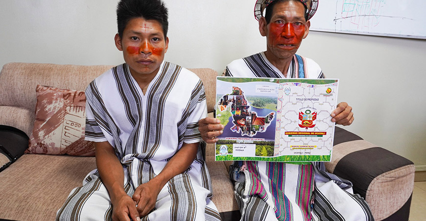 Entregaron título de propiedad territorial a la comunidad nativa Unión Selva Alto Shintivani Ucayali