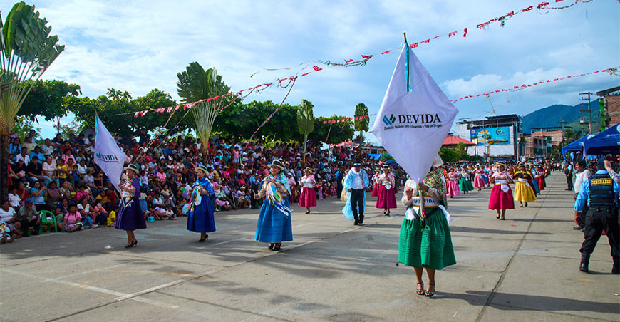 Devida participó en el carnaval “Hatun Kusikuy 2026” y visibilizó su intervención en el Vraem Pichari Cusco Perú
