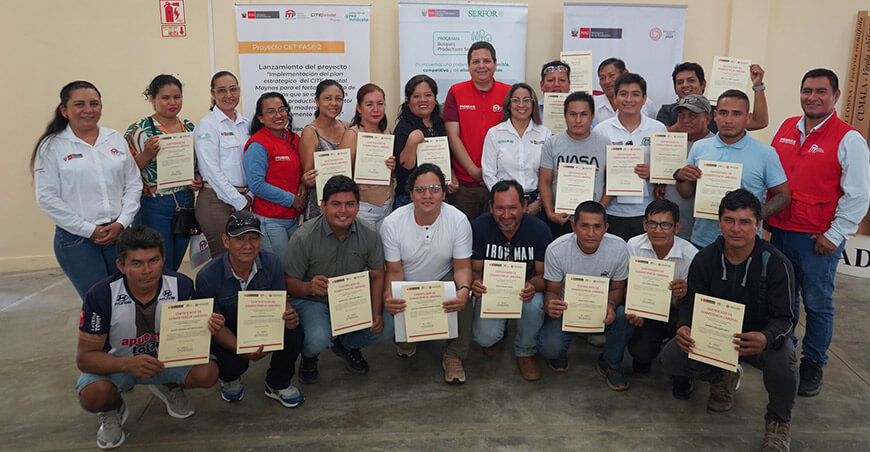  ITP entregó certificados de competencias laborales a 31 participantes del sector forestal Loreto Perú