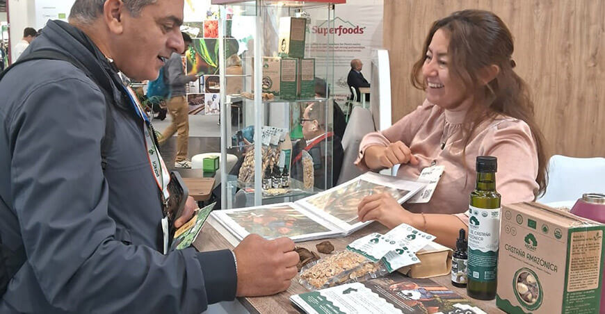 Productores de Madre de Dios posicionaron la castaña amazónica en la feria BIOFACH 2026