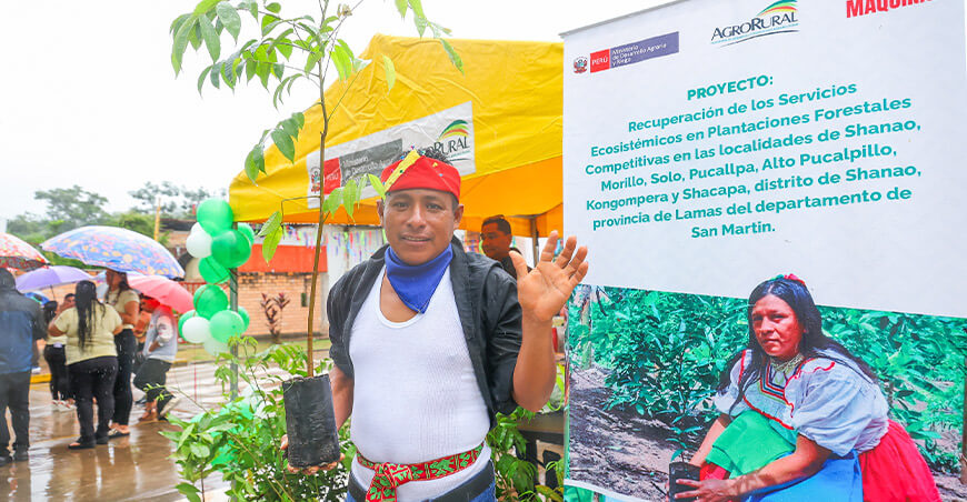 Ejecutarán proyecto para recuperar ecosistemas y bosques en Shanao San Martín Perú Midagri Agro Rural