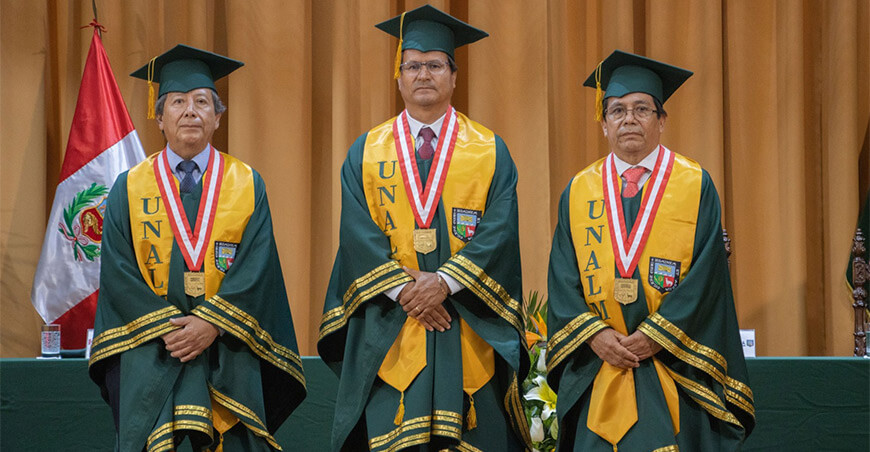 Rector y vicerrectores de la UNALM juramentaron en ceremonia de investidura