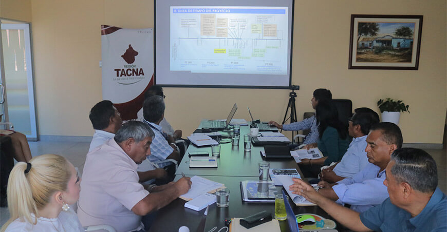 Presentan expediente técnico para nueve sistemas de riego en La Yarada Los Palos Tacana Perú