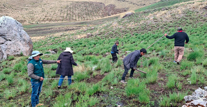Impulsan la siembra y cosecha de agua en la Cuenca Bajo Apurímac Pampas