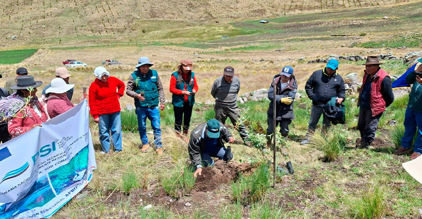 
Impulsan la siembra y cosecha de agua en la Cuenca Bajo Apurímac Pampas
